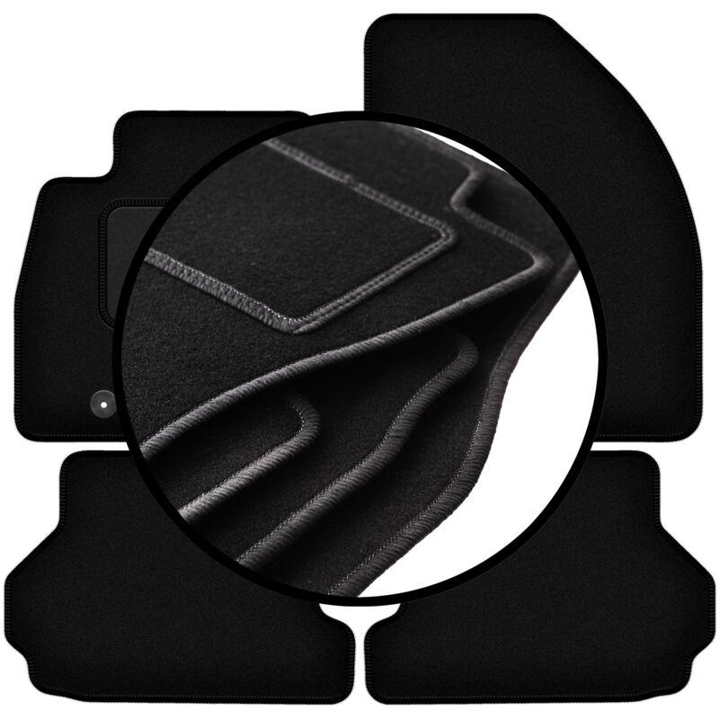 foto del prodotto set completo di tappetini in velluto per ford focus mk2 cabrio 2006 2010 