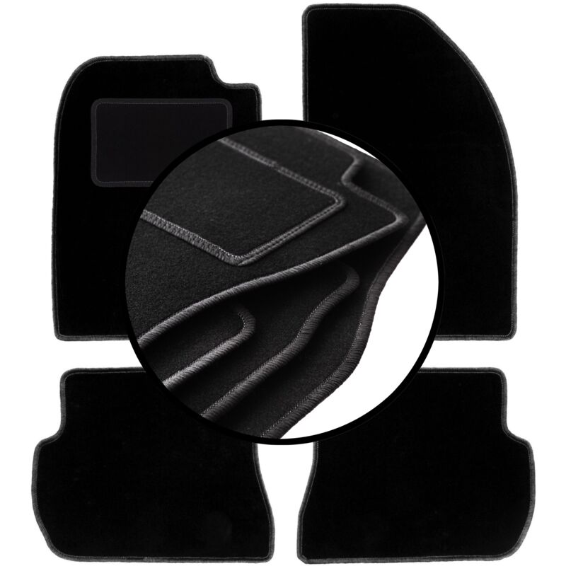 foto del prodotto set completo di tappetini in velluto per ford fusion hatchback 2002 2005 