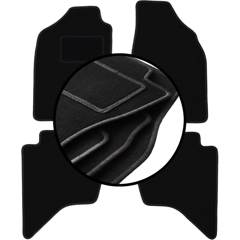 foto del prodotto set completo di tappetini in velluto per ford ranger mk2 pick up 2007 2012 