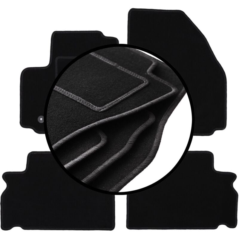 foto del prodotto set completo di tappetini in velluto per ford s max mk1 minivan 2006 2011 