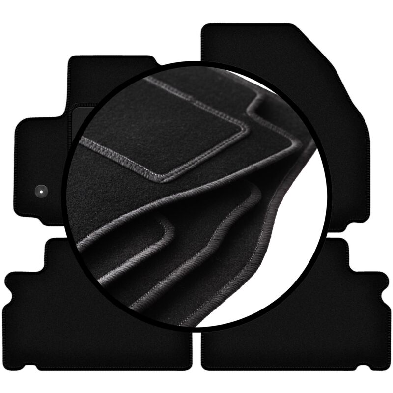 foto del prodotto set completo di tappetini in velluto per ford s max mk1 minivan 2012 2015 