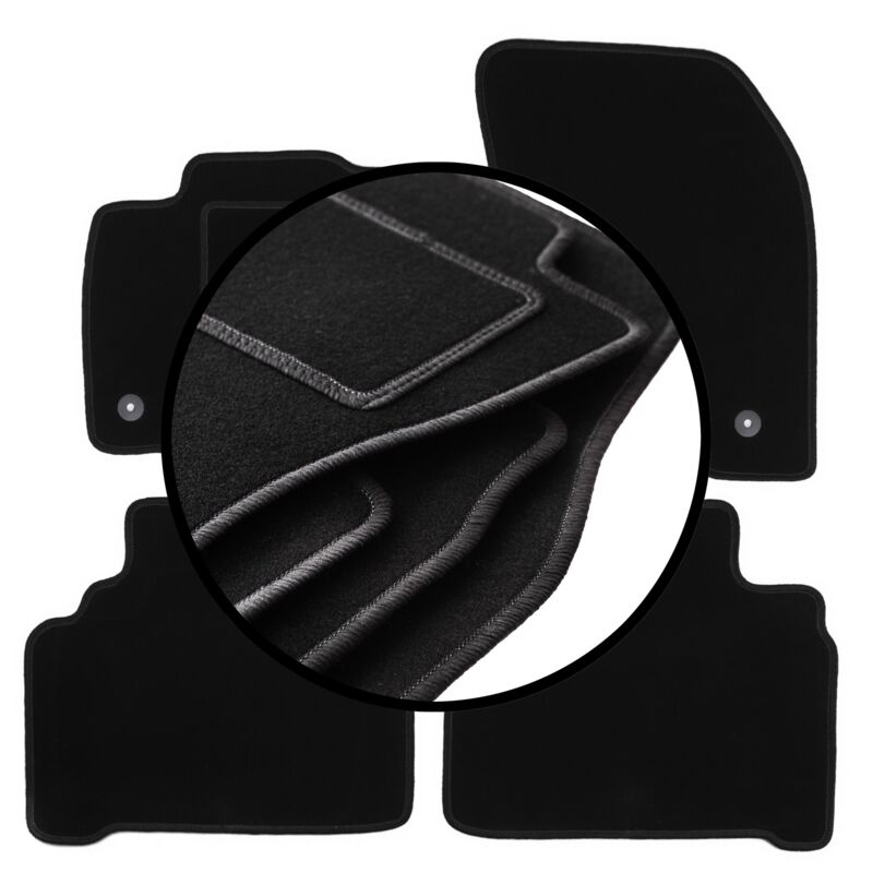 foto del prodotto set completo di tappetini in velluto per ford s max mk2 minivan 2015 