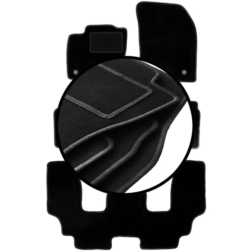 foto del prodotto set completo di tappetini in velluto per ford s max mk2 minivan 2015 