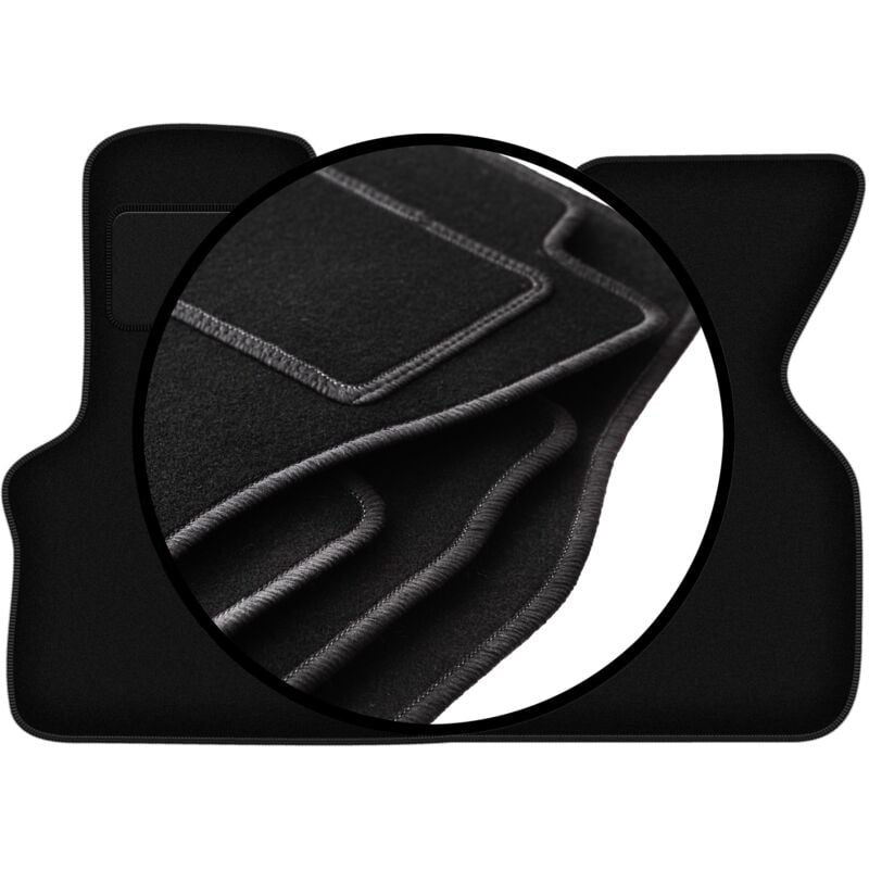 foto del prodotto set completo di tappetini in velluto per furgone per consegne volkswagen transporter t4 1992 2003 