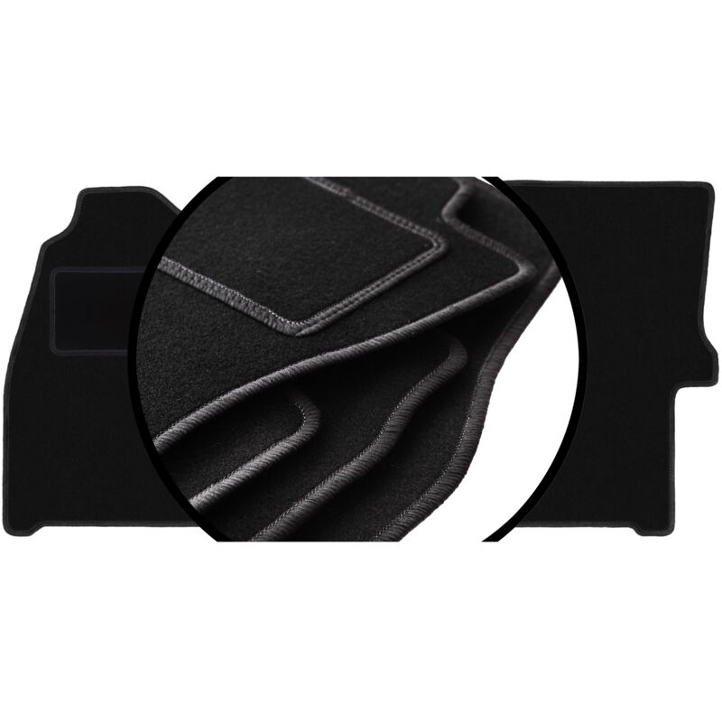 foto del prodotto set completo di tappetini in velluto per furgone volkswagen crafter 2006 2019 