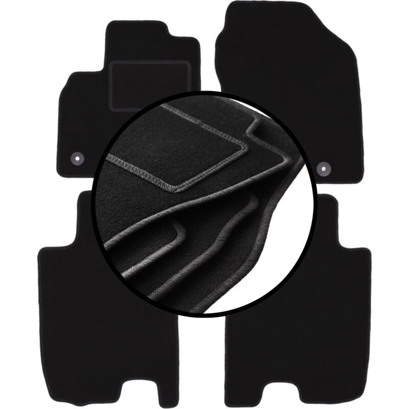 foto del prodotto set completo di tappetini in velluto per honda city v berlina 2008 2011 
