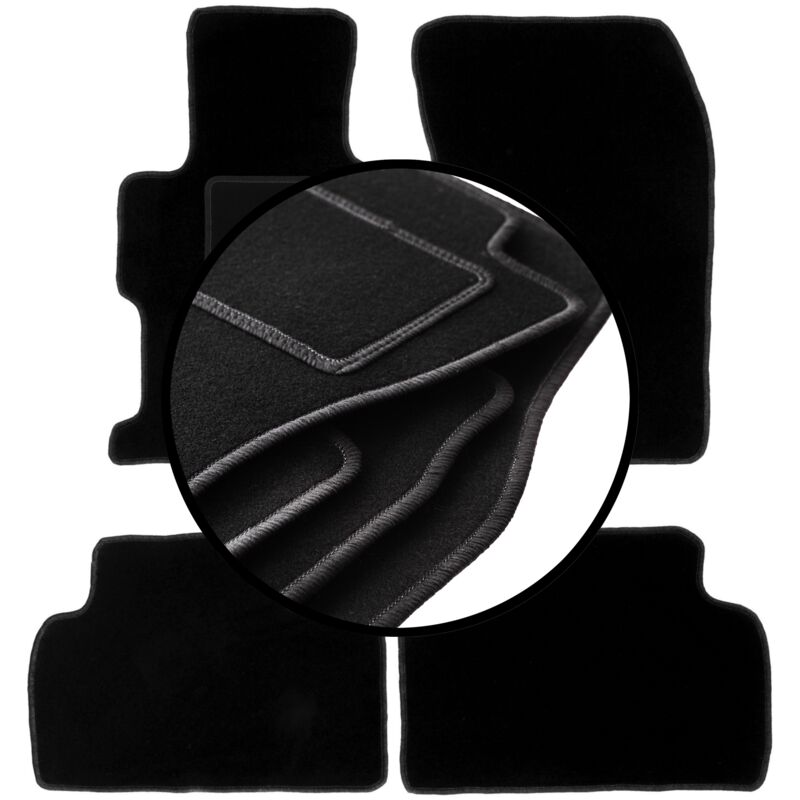 foto del prodotto set completo di tappetini in velluto per honda civic ix berlina 2011 2016 