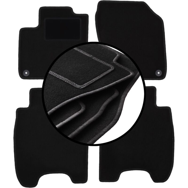 foto del prodotto set completo di tappetini in velluto per honda civic ix hatchback 2012 