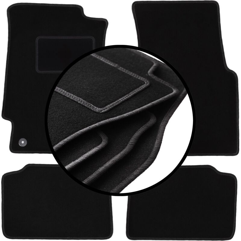 foto del prodotto set completo di tappetini in velluto per honda civic v hatchback 1991 1996 