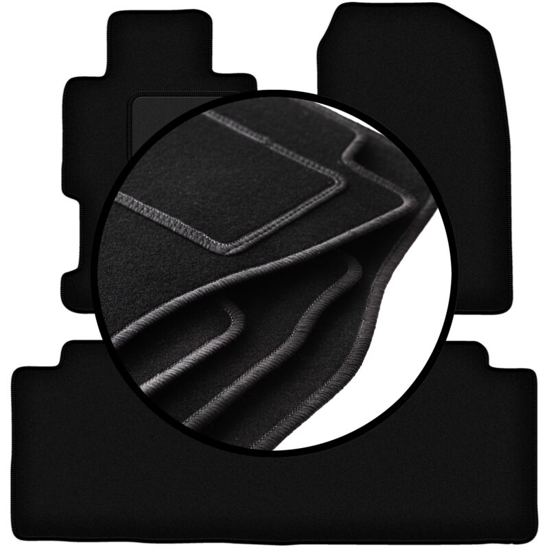 foto del prodotto set completo di tappetini in velluto per honda civic vii 5 porte 2001 1007 