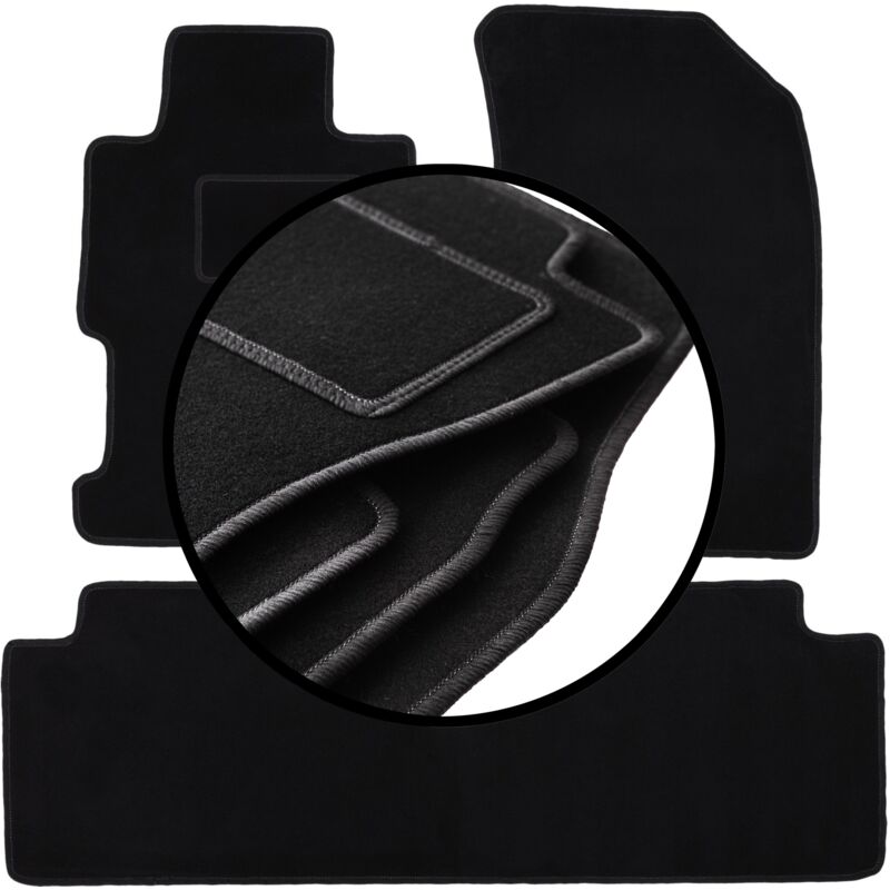 foto del prodotto set completo di tappetini in velluto per: honda civic vii berlina (2001-2005)