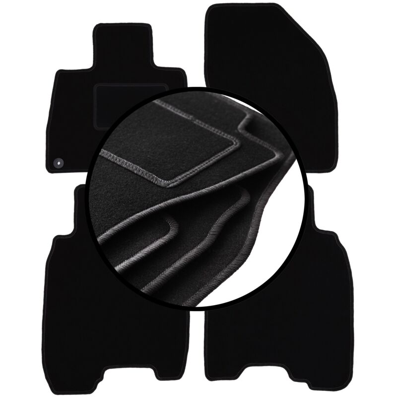 foto del prodotto set completo di tappetini in velluto per honda civic viii hatchback 2006 2012 