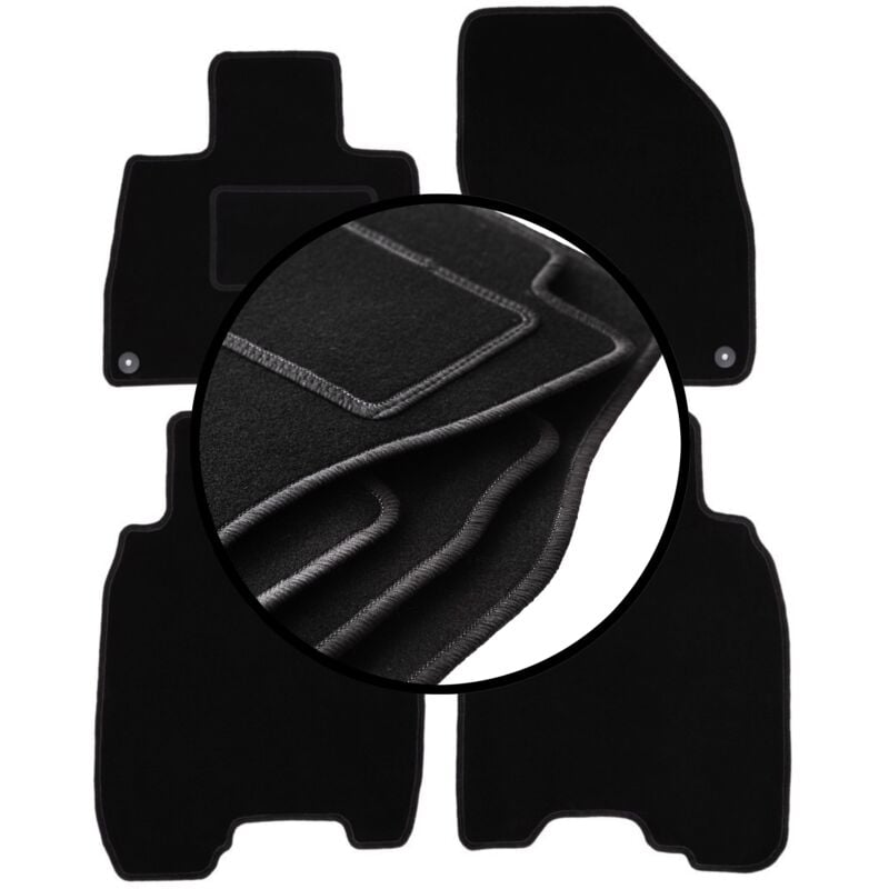 foto del prodotto set completo di tappetini in velluto per honda civic viii ufo hatchback 2006 2012 