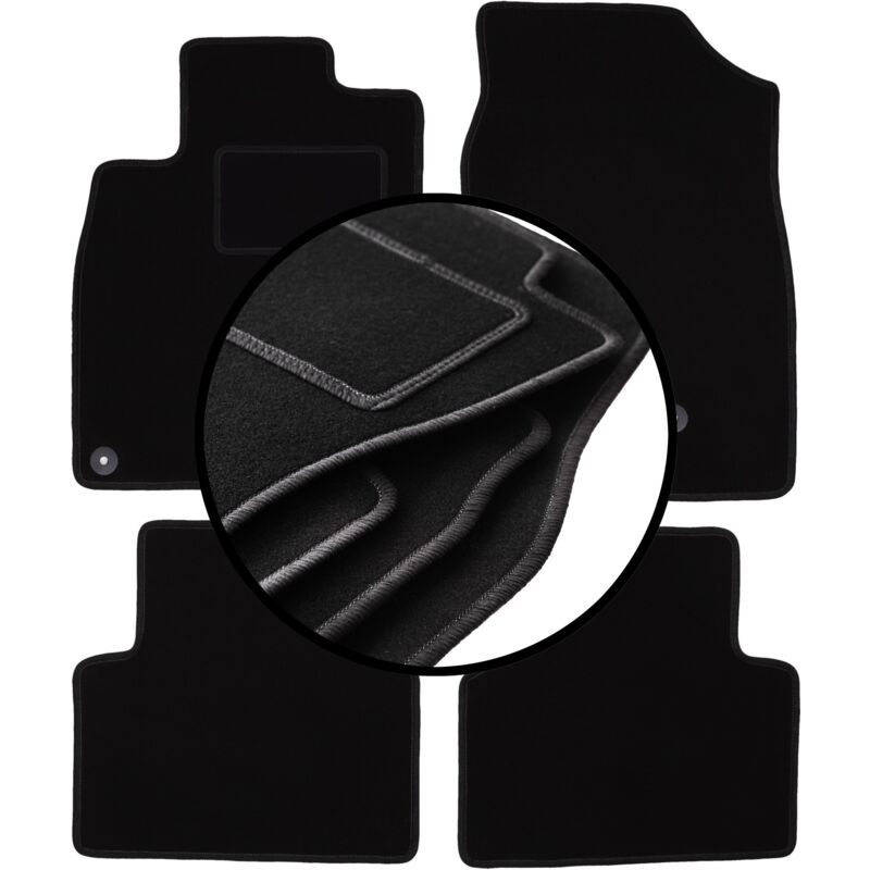 foto del prodotto set completo di tappetini in velluto per honda civic x hatchback 2017 