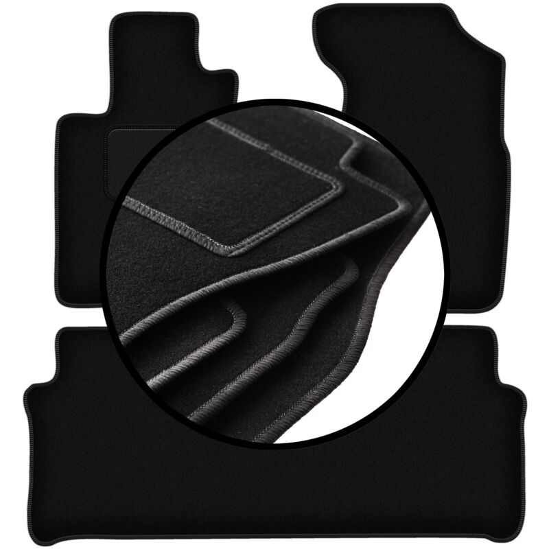 foto del prodotto set completo di tappetini in velluto per honda cr v ii suv 2001 2006 