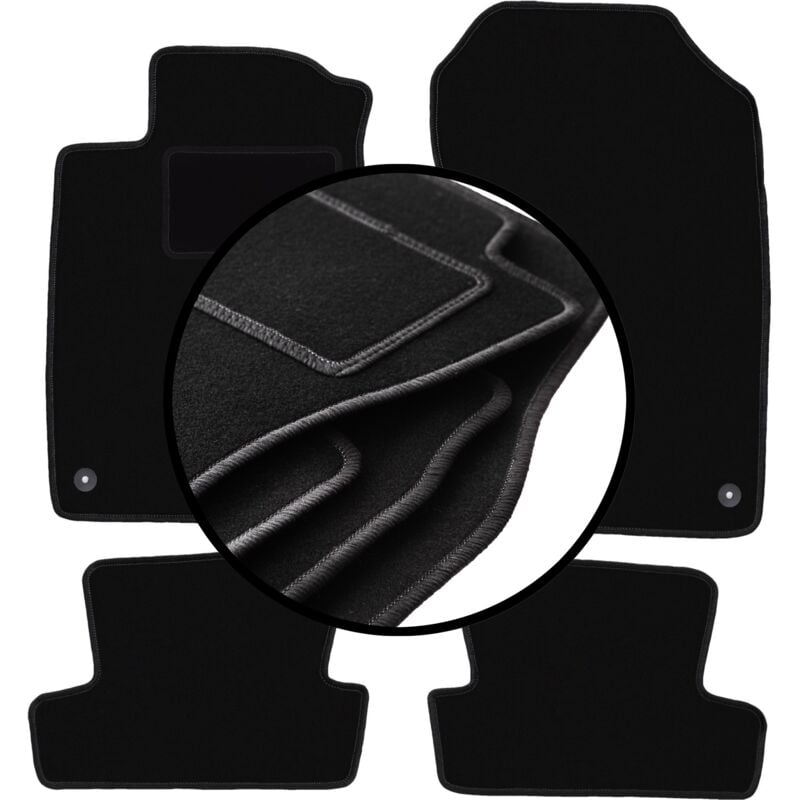 foto del prodotto set completo di tappetini in velluto per honda cr z coup 2010 2016 