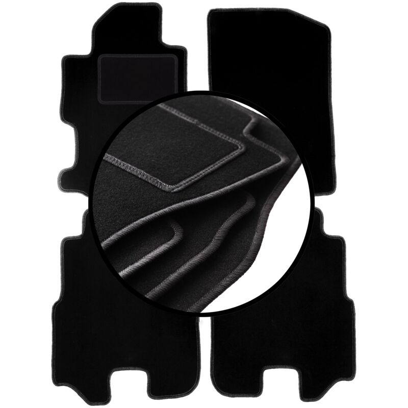 foto del prodotto set completo di tappetini in velluto per honda fr v minivan 2004 2009 