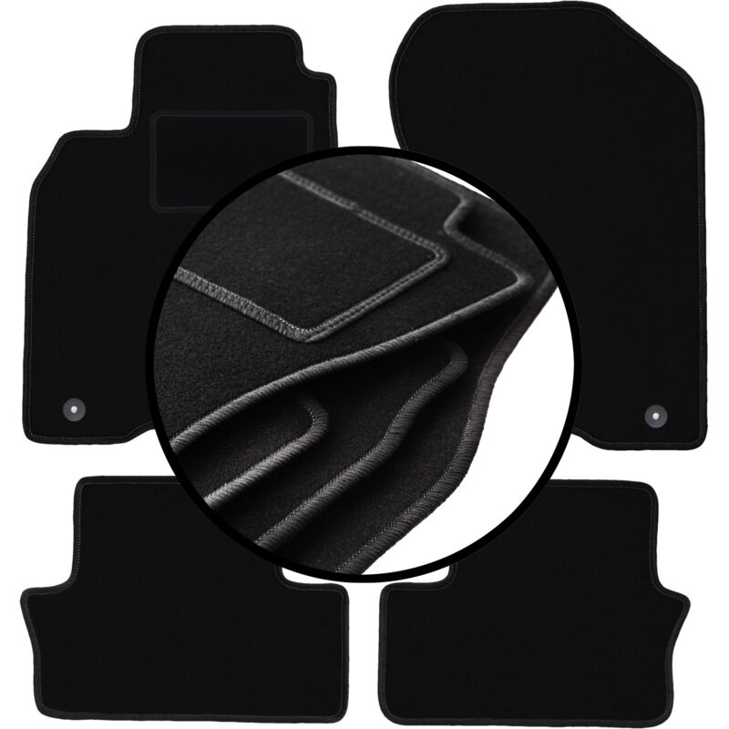 foto del prodotto set completo di tappetini in velluto per honda insight ii hatchback 2009 2014 