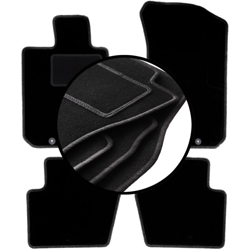 foto del prodotto set completo di tappetini in velluto per honda legend iv berlina 2004 2012 