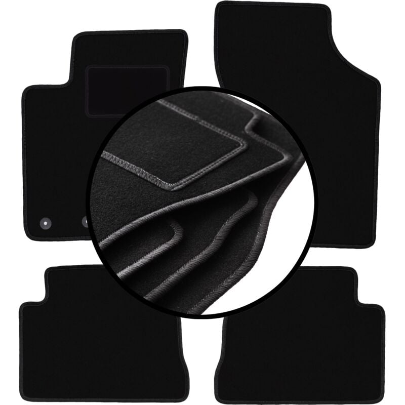 foto del prodotto set completo di tappetini in velluto per hyundai getz hatchback 2002 2010 