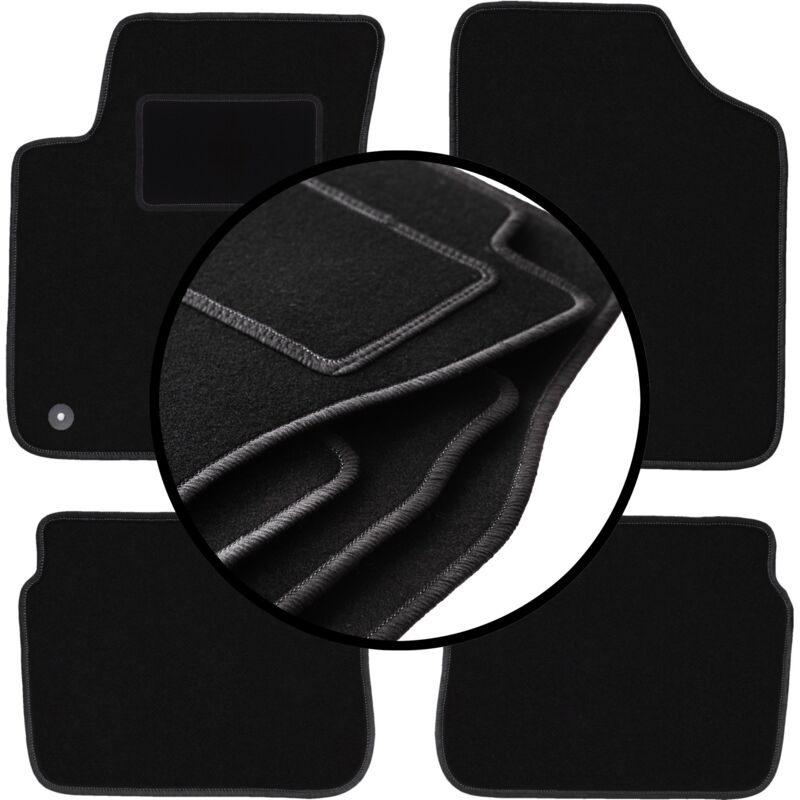 foto del prodotto set completo di tappetini in velluto per hyundai i10 hatchback 2007 2013 