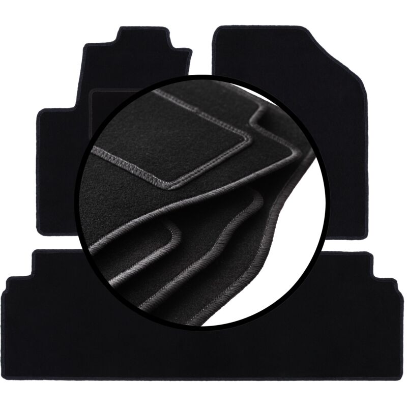 foto del prodotto set completo di tappetini in velluto per hyundai ix20 minivan 2010 2018 