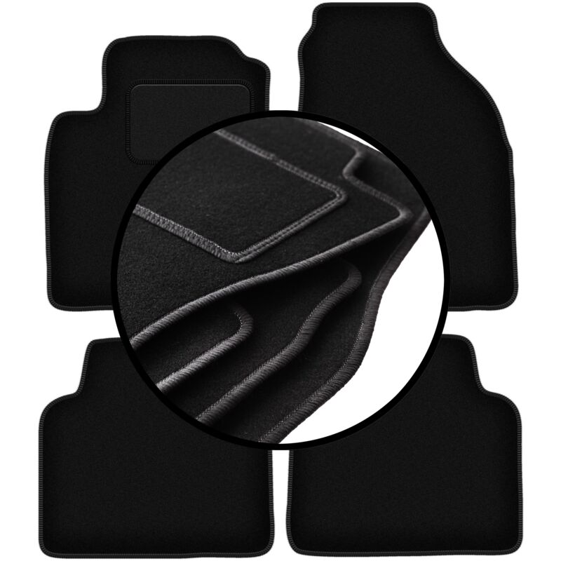 foto del prodotto set completo di tappetini in velluto per hyundai matrix minivan 2001 2010 