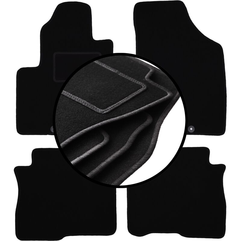 foto del prodotto set completo di tappetini in velluto per hyundai santafe ii suv 2006 2012 