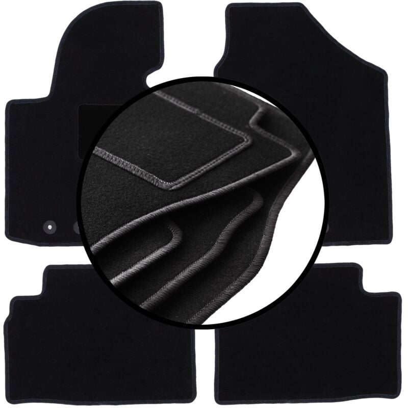 foto del prodotto set completo di tappetini in velluto per hyundai tucson ii suv 2009 2015 