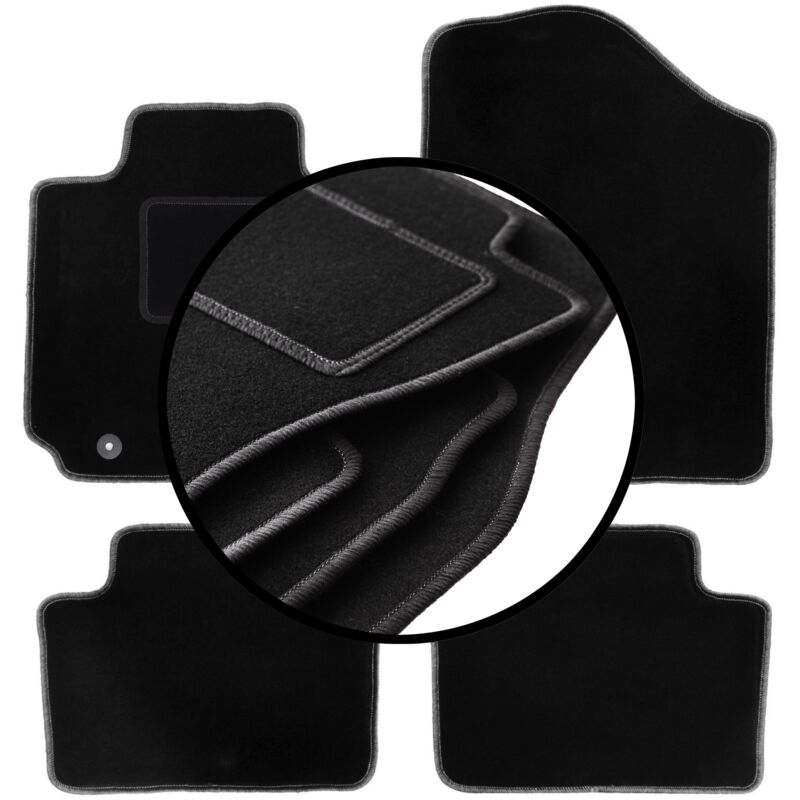 foto del prodotto set completo di tappetini in velluto per hyundai veloster coup 2011 2018 
