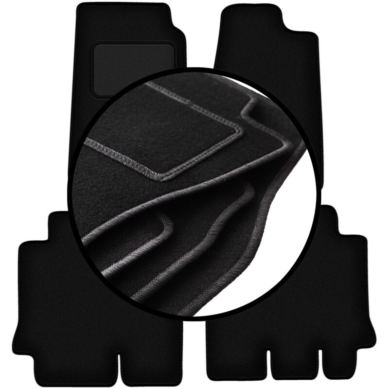 foto del prodotto set completo di tappetini in velluto per jeep wrangler iii jk off road 2006 2017 