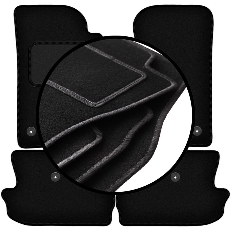 foto del prodotto set completo di tappetini in velluto per jeep wrangler jl 2 porte 2017 