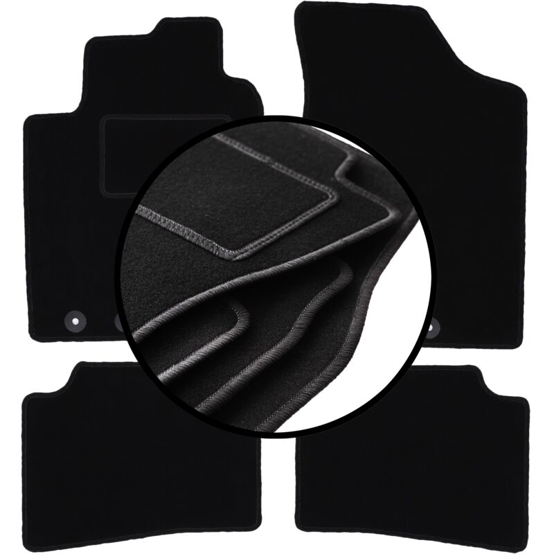 foto del prodotto set completo di tappetini in velluto per kia cee d i hatchback, sw, station wagon, coup 2006 2012 
