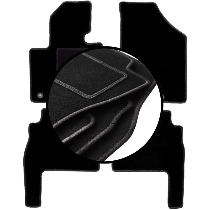 foto del prodotto set completo di tappetini in velluto per kia sorento ii suv 2009 2015 