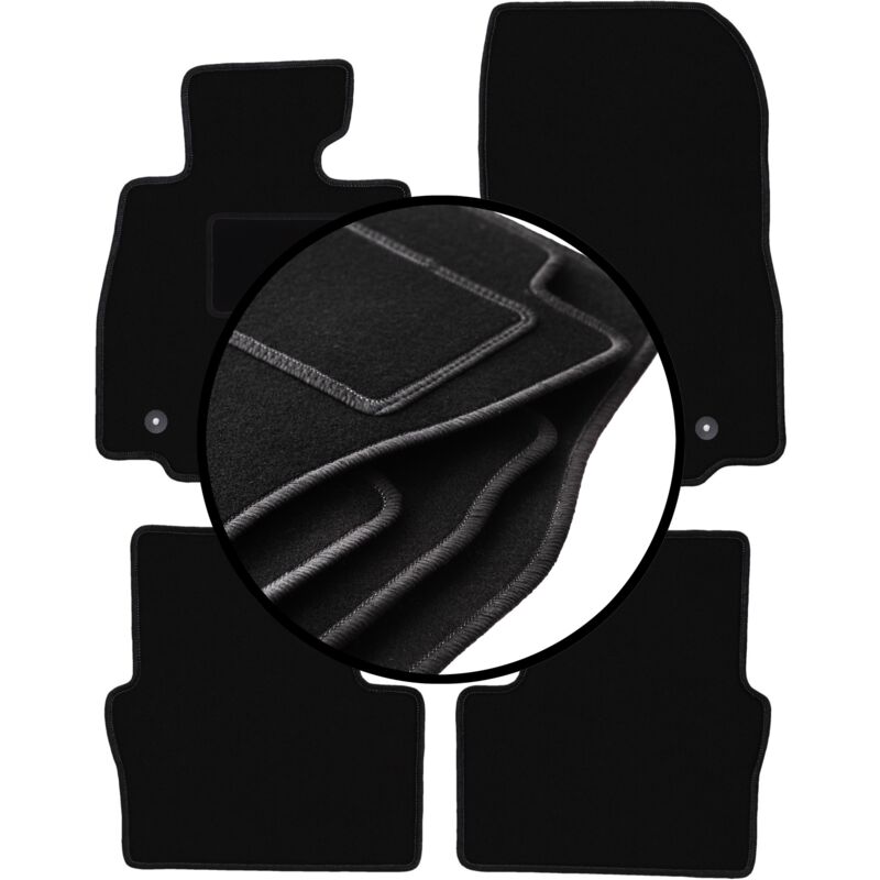 foto del prodotto set completo di tappetini in velluto per mazda 2 iii hatchback 2015 