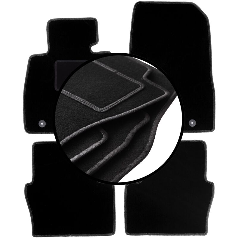 foto del prodotto set completo di tappetini in velluto per mazda 2 iv hatchback 2014 