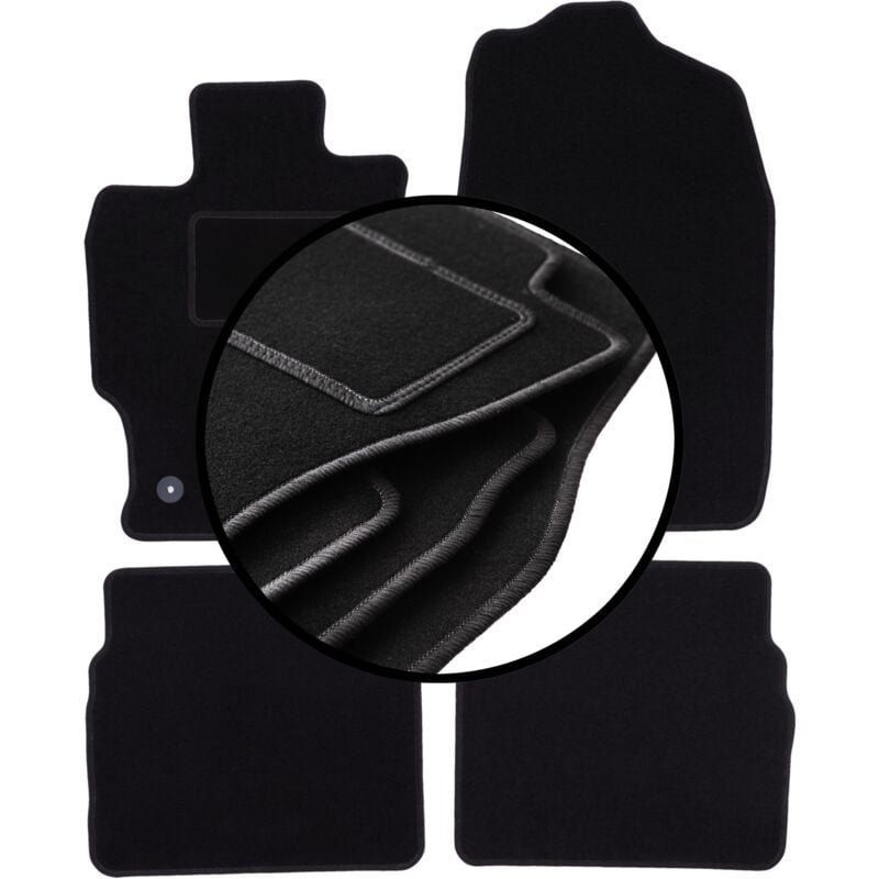 foto del prodotto set completo di tappetini in velluto per mazda 6 ii gh berlina, station wagon, liftback, hatchback 2007 2012 