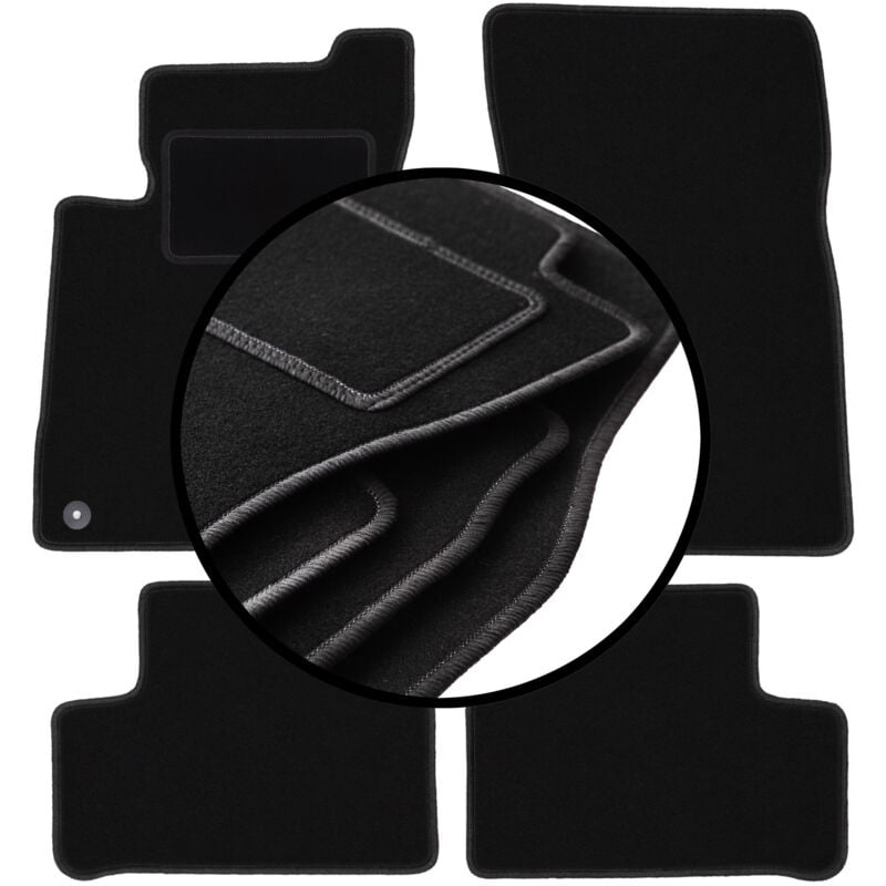 foto del prodotto set completo di tappetini in velluto per mercedes b w247 minivan 2018 