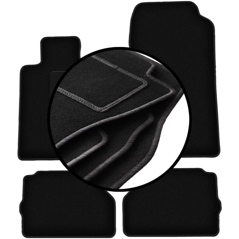 foto del prodotto set completo di tappetini in velluto per mercedes c140 w140 coup 1992 1999 