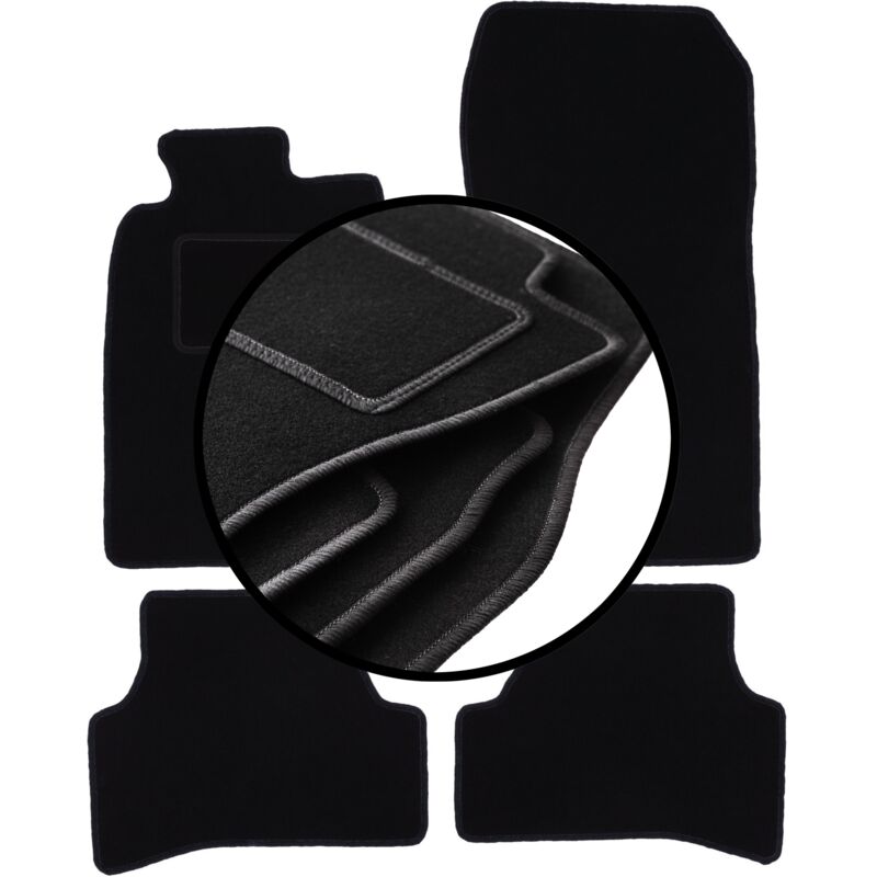 foto del prodotto set completo di tappetini in velluto per mercedes clk w208 coup 1997 2003 