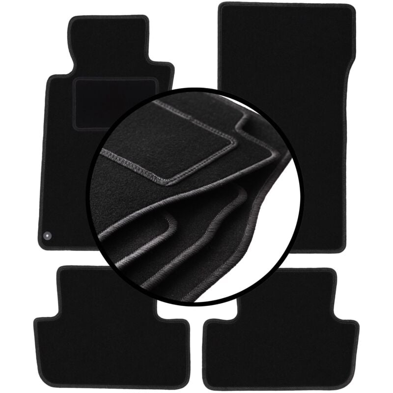 foto del prodotto set completo di tappetini in velluto per mercedes clk w209 coup 1997 2009 