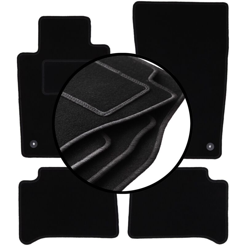 foto del prodotto set completo di tappetini in velluto per mercedes cls c219 berlina 2004 2010 