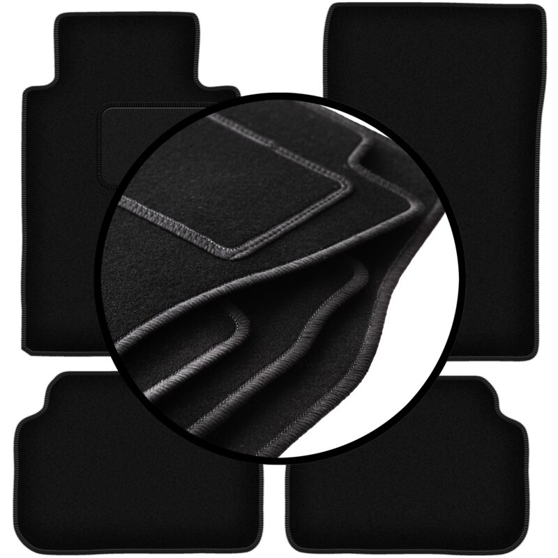 foto del prodotto set completo di tappetini in velluto per mercedes e w124 coup 1984 1997 