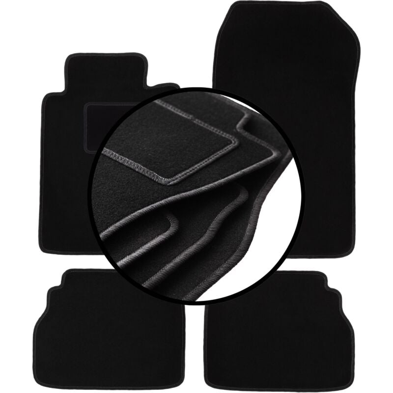 foto del prodotto set completo di tappetini in velluto per mercedes e w210 berlina, station wagon 1995 2003 
