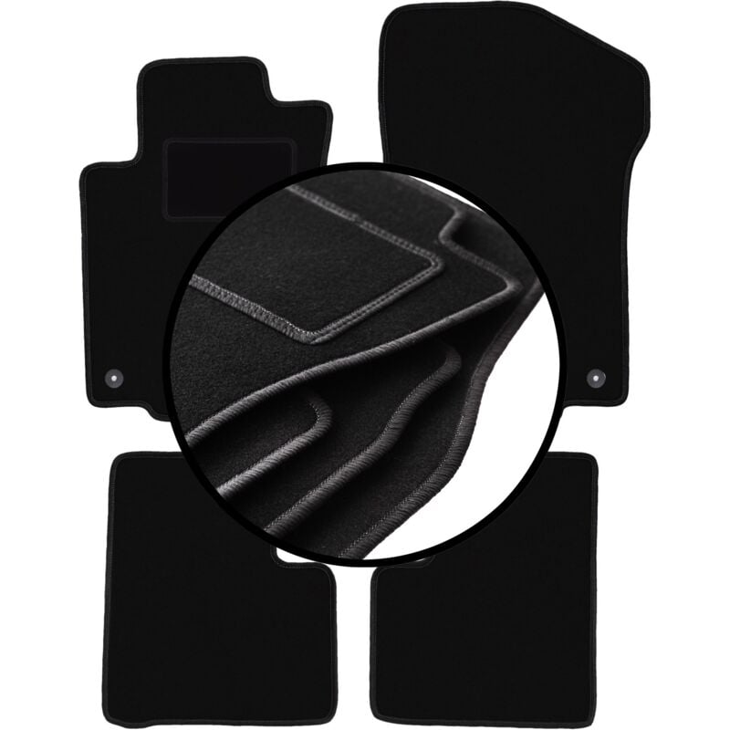 foto del prodotto set completo di tappetini in velluto per mercedes ml w164 suv 2005 2011 