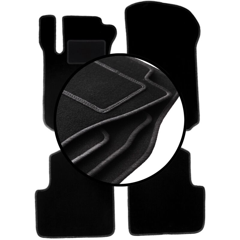 foto del prodotto set completo di tappetini in velluto per mercedes r v251 r251 minivan 2005 2013 
