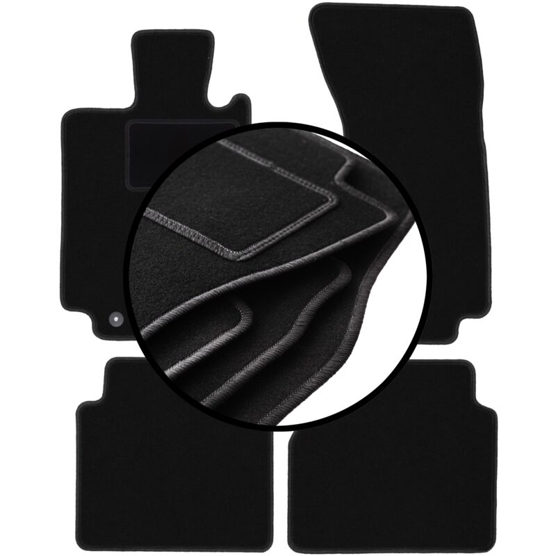 foto del prodotto set completo di tappetini in velluto per mercedes s w220 4matic lungo 1998 2005 