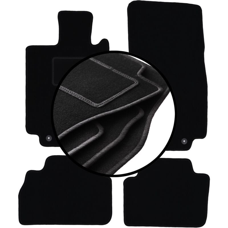 foto del prodotto set completo di tappetini in velluto per mercedes s w220 berlina corta 1998 2005 
