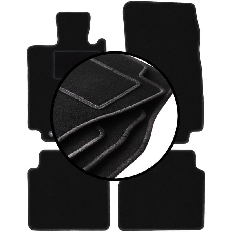 foto del prodotto set completo di tappetini in velluto per mercedes s w220 lunga 1998 2005 