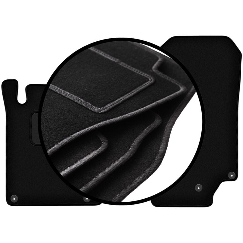 foto del prodotto set completo di tappetini in velluto per mercedes sl r129 500 sl 1989 2001 